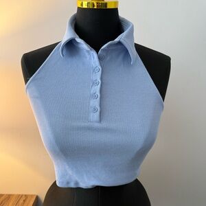 2/$30 👚- Garage | Light Blue Ribbed Crop Top
